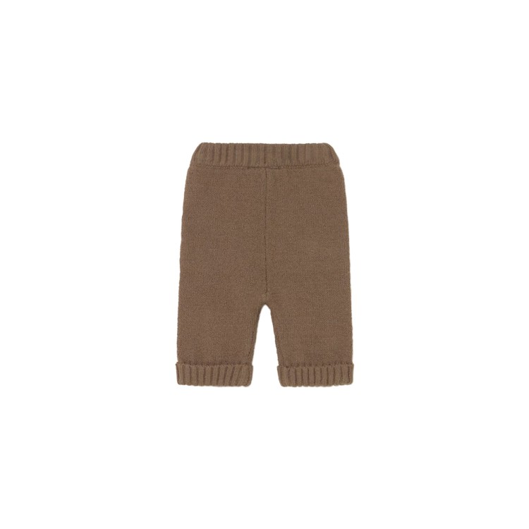 MAYORAL NEWBORN Pantalone marrone tricot neonato
