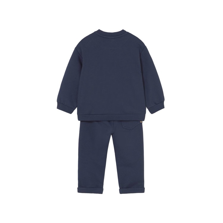 MAYORAL Set 2 pezzi blu scuro orsetto neonato