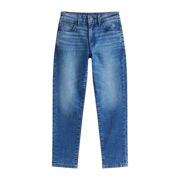 TOMMY HILFIGER Jeans straight fit sbiaditi bambino