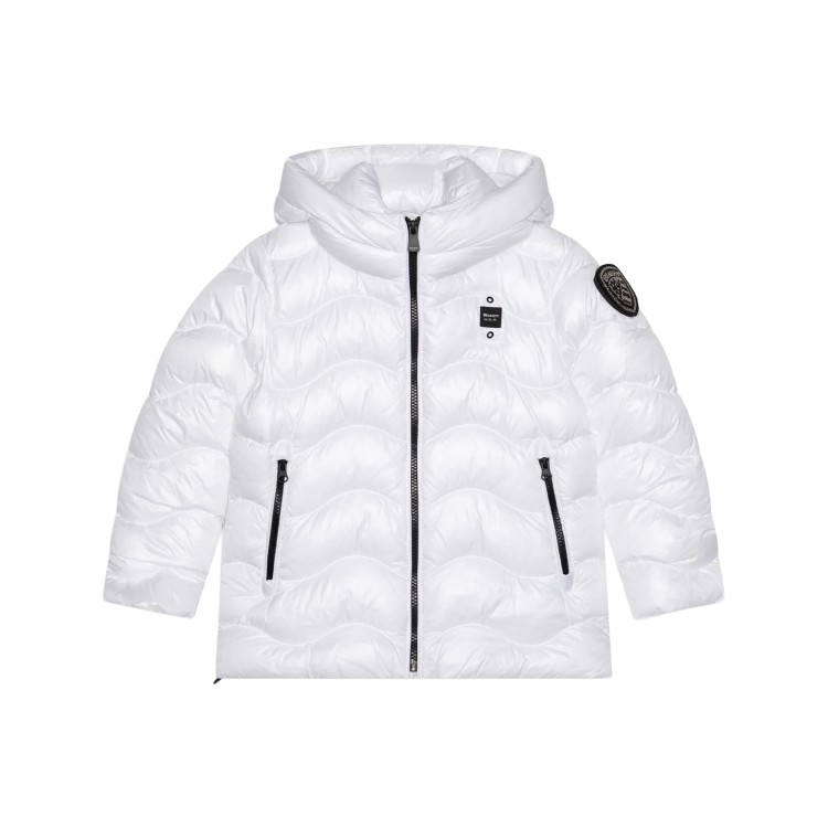 BLAUER Giubbotto Larose bianco trapuntato bambina