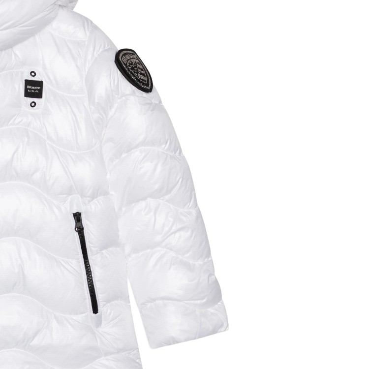 BLAUER Giubbotto Larose bianco trapuntato bambina
