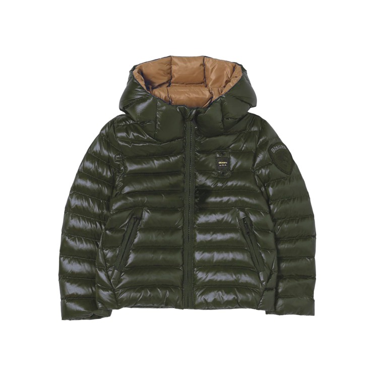BLAUER Giubbotto Adams verde trapuntato bambini