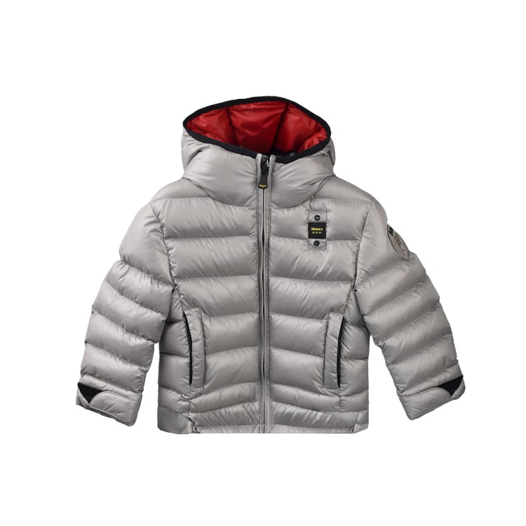 BLAUER Giubbotto Ansel grigio trapuntato bambini