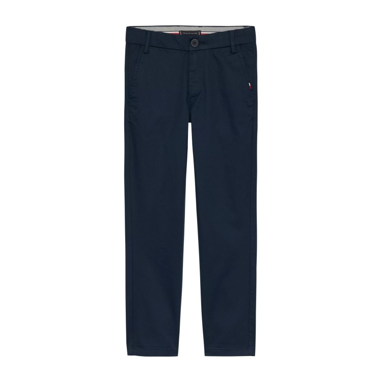 TOMMY HILFIGER Pantalony chino blu navy bambino