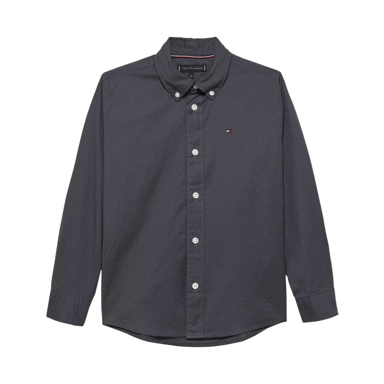 TOMMY HILFIGER Camicia oxford antracite bambino