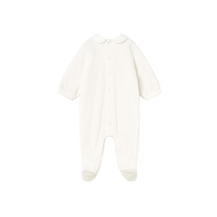 MAYORAL NEWBORN Tutina bianca in ciniglia neonata