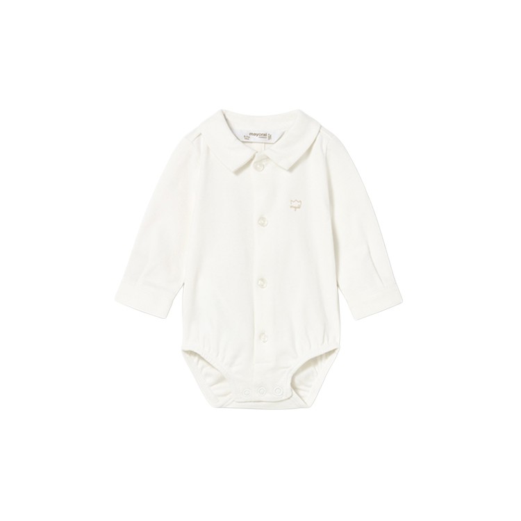 MAYORAL NEWBORN Body camicia bianco neonato