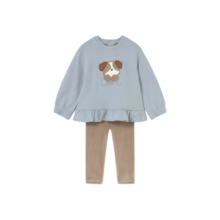 MAYORAL Completo 2 pezzi leggings e felpa neonata