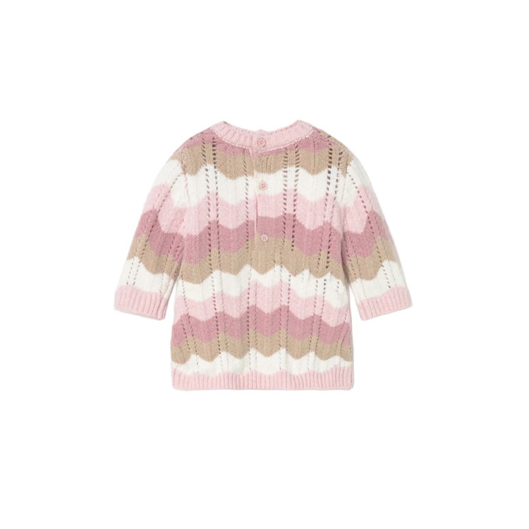 MAYORAL NEWBORN Vestito multicolore tricot neonata