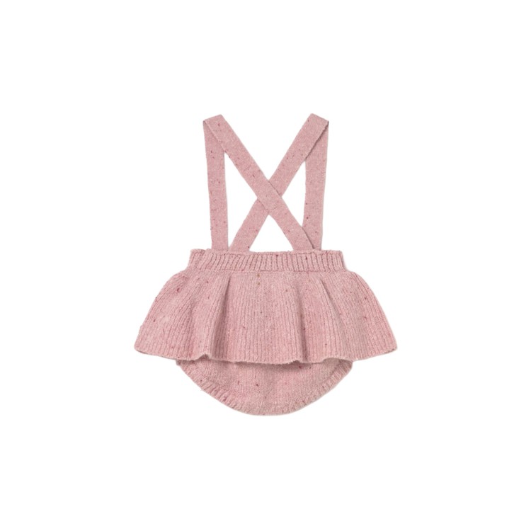 MAYORAL NEWBORN Completo 3 pezzi rosa tricot neonata