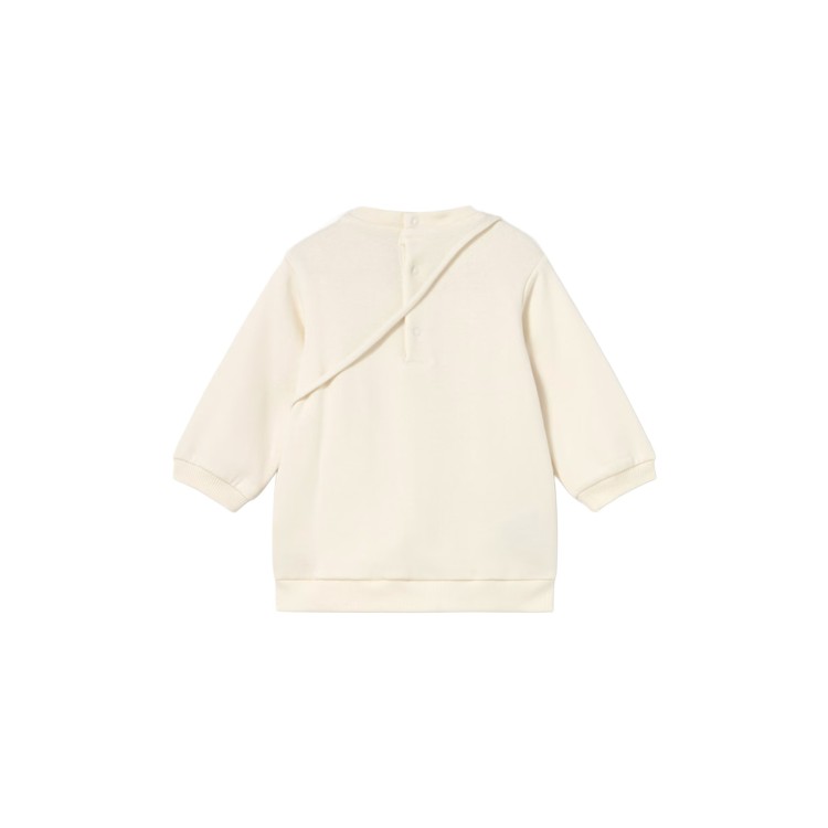 MAYORAL Vestito panna con pellicciotto neonata