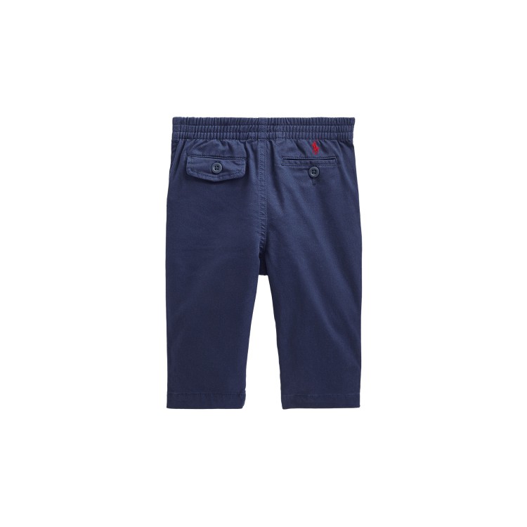 RALPH LAUREN Pantaloni chino blu navy neonato