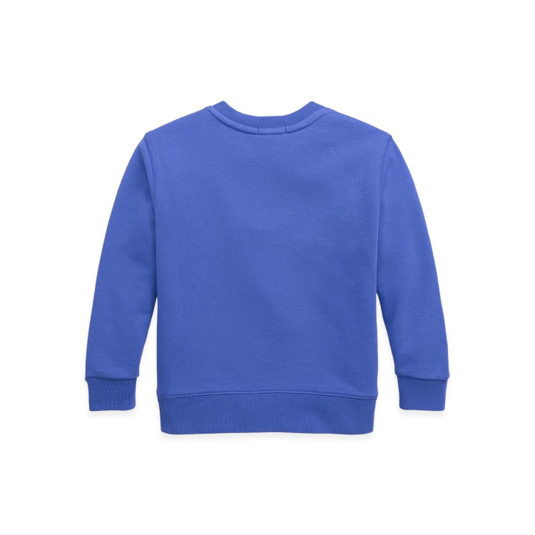 RALPH LAUREN Felpa azzurra girocollo bambini
