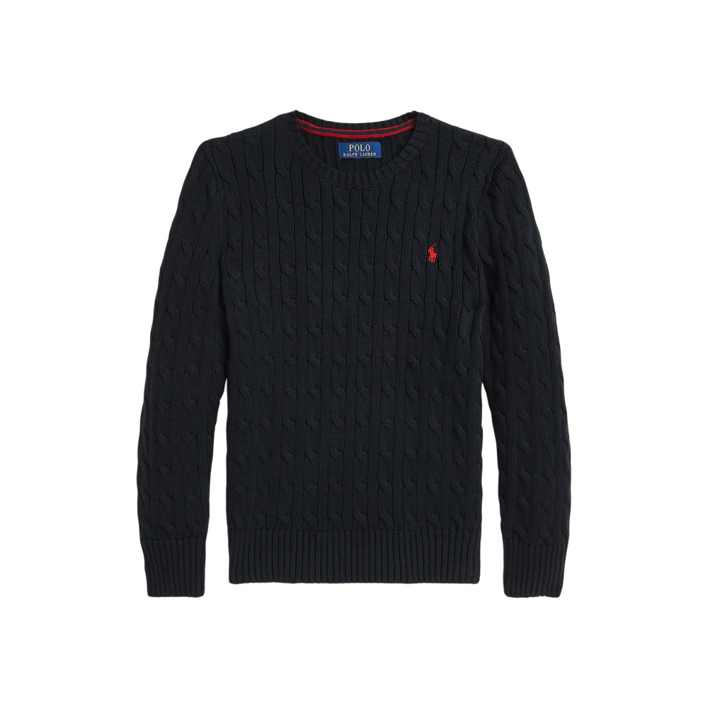 RALPH LAUREN Maglia nera in...