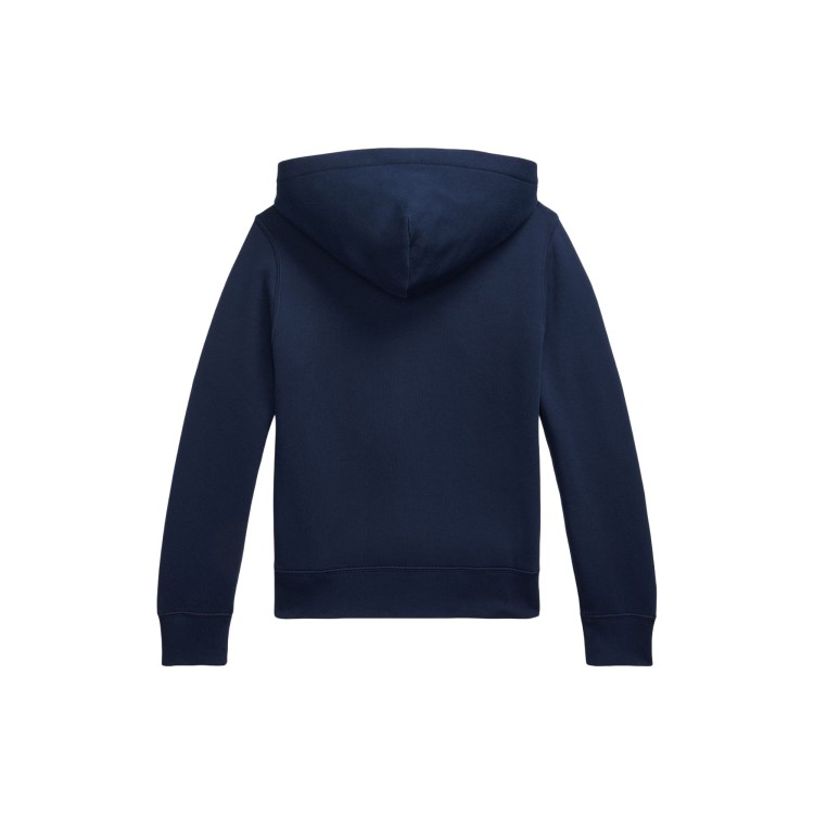 RALPH LAUREN Felpa navy con cappuccio bambini