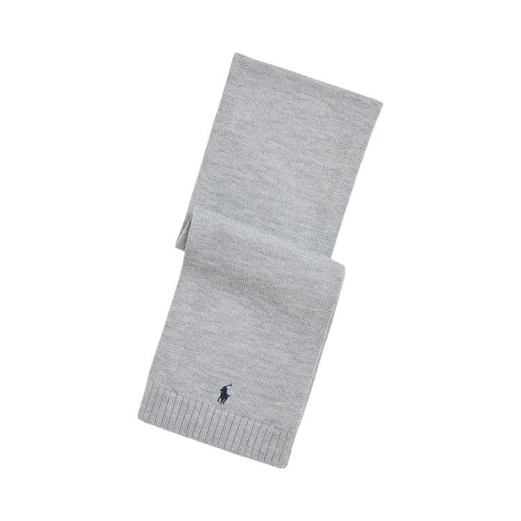 RALPH LAUREN Sciarpa grigia in lana bambini