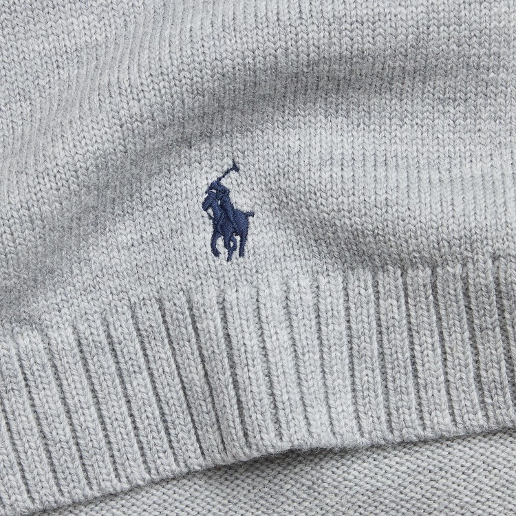 RALPH LAUREN Sciarpa grigia in lana bambini