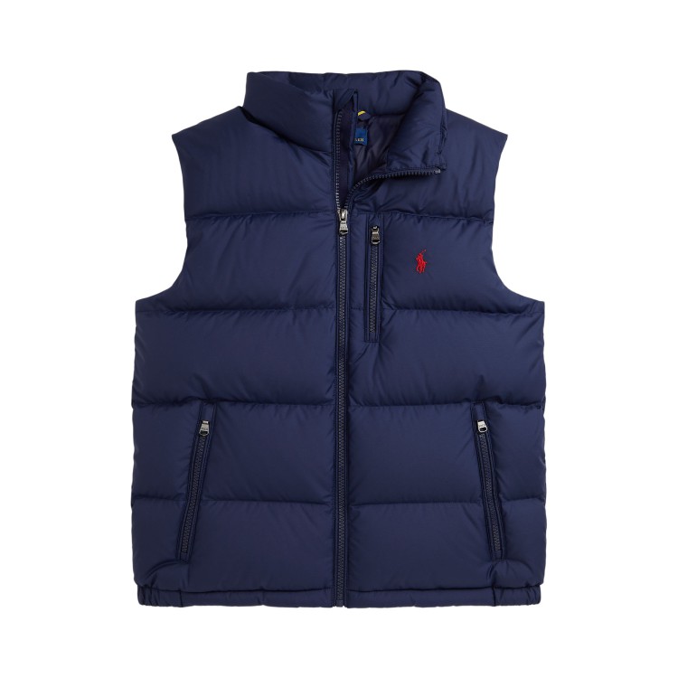 RALPH LAUREN Gilet imbottito blu navy bambini
