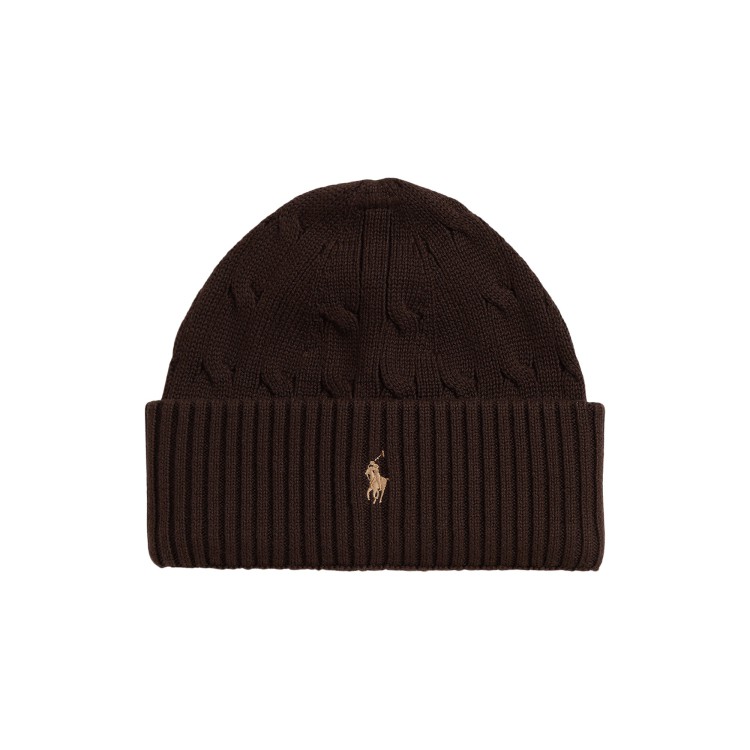 RALPH LAUREN Cappello marrone in cotone bambini