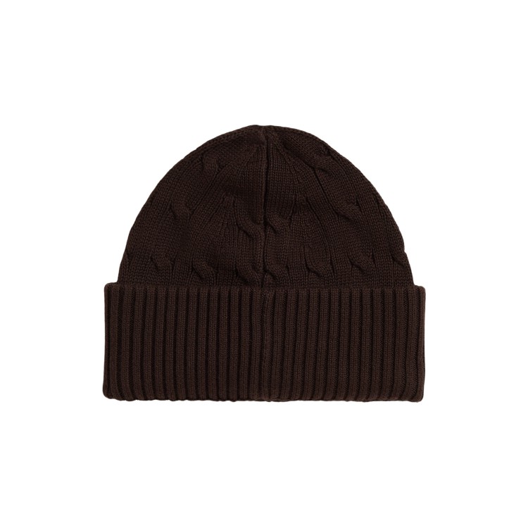 RALPH LAUREN Cappello marrone in cotone bambini