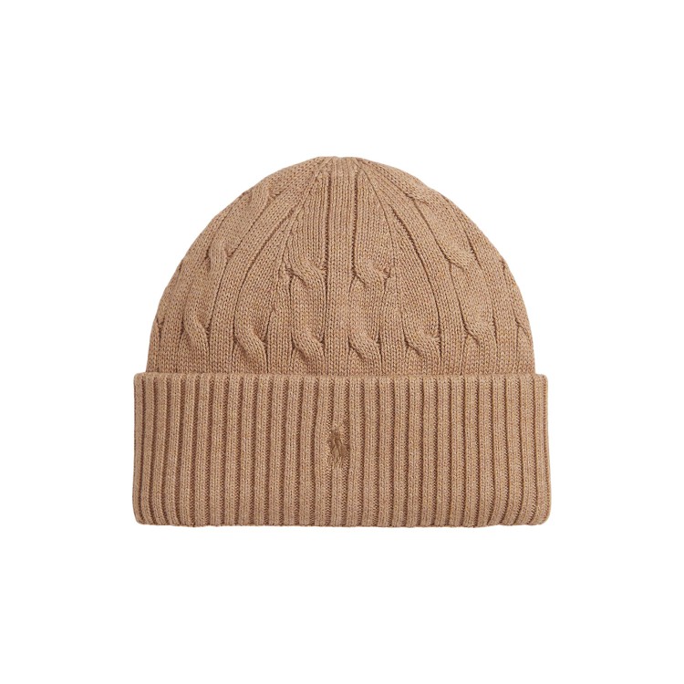 RALPH LAUREN Cappello caramello in cotone bambini