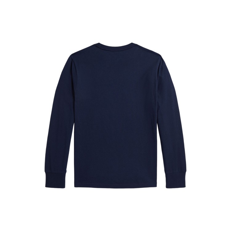 RALPH LAUREN T-shirt navy Polo Bear bambini