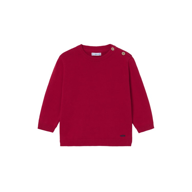 MAYORAL Maglione rosso girocollo neonato