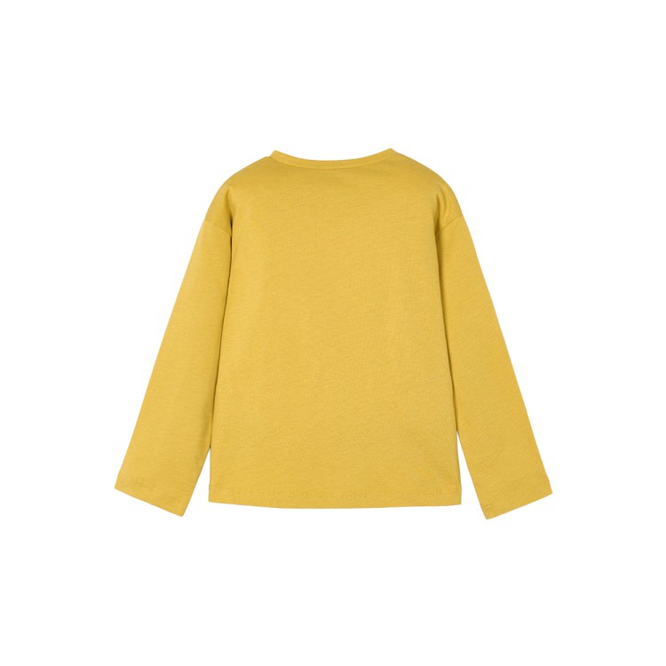 MAYORAL T-shirt senape a maniche lunghe bambina