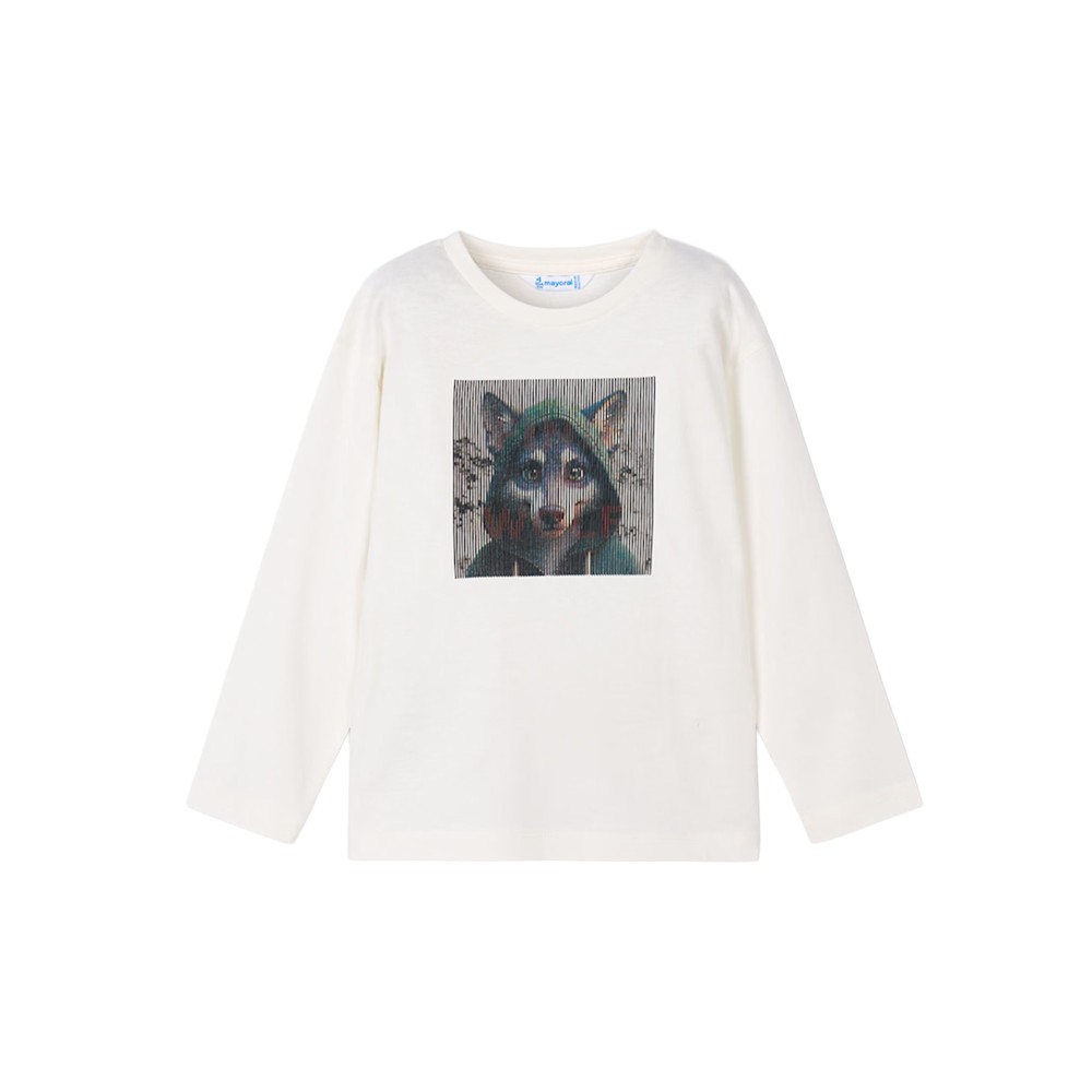 MAYORAL T-shirt panna a...