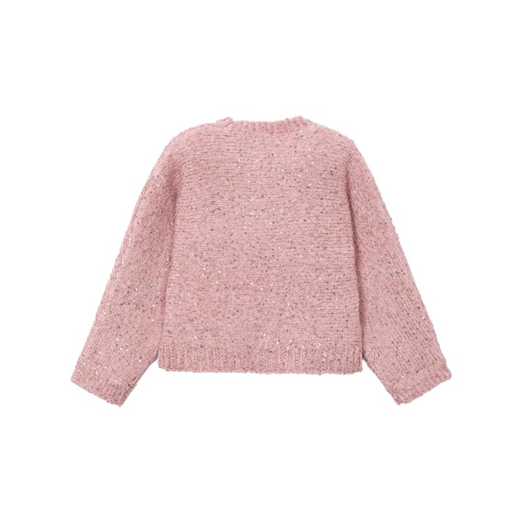 MAYORAL Maglione rosa con paillettes bambina