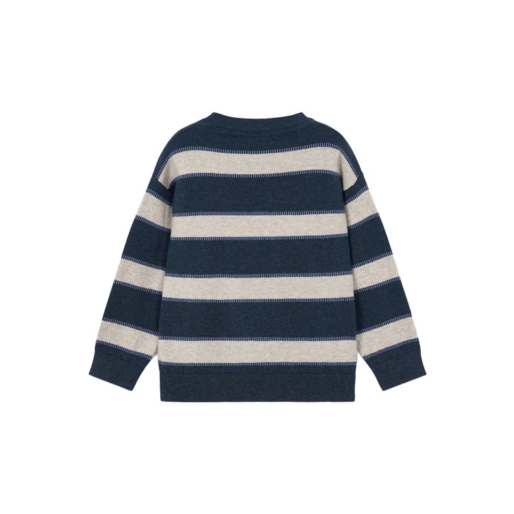 MAYORAL Maglione blu navy a righe bambino