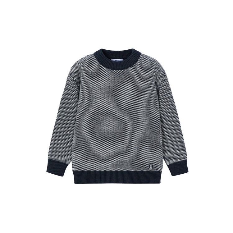 MAYORAL Maglione blu navy texture bambino
