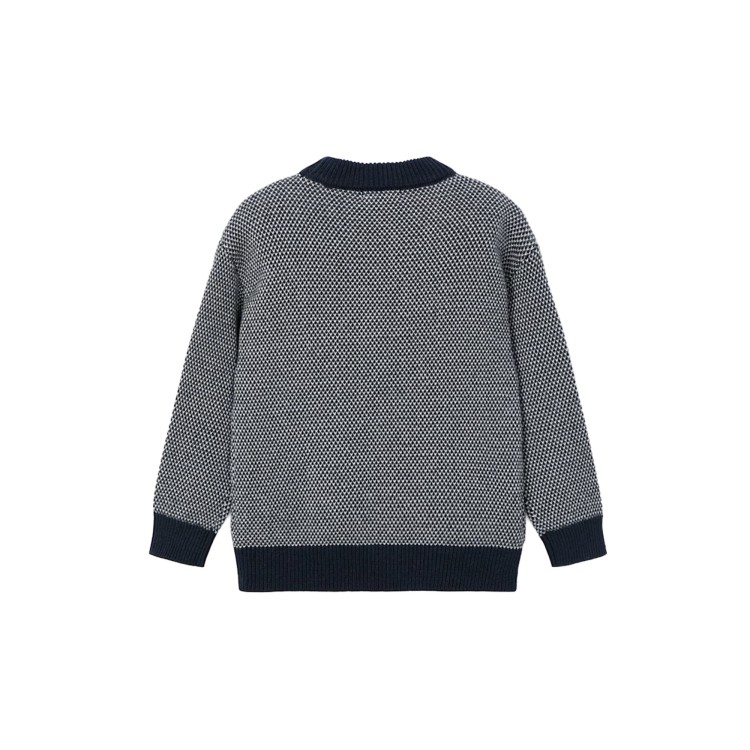 MAYORAL Maglione blu navy texture bambino
