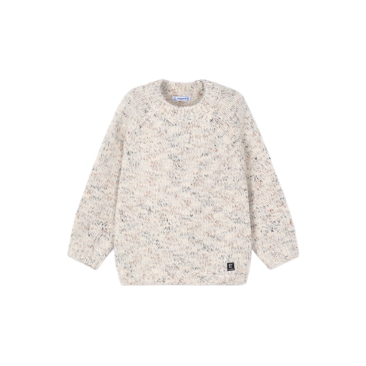 MAYORAL Maglione beige striato bambino