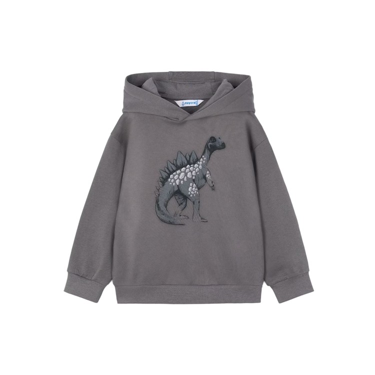 MAYORAL Felpa grigia con cappuccio bambino