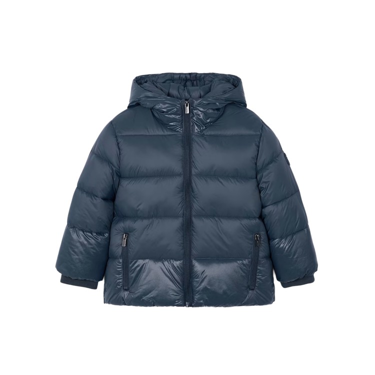 MAYORAL Giaccone azzurro lucido bambino