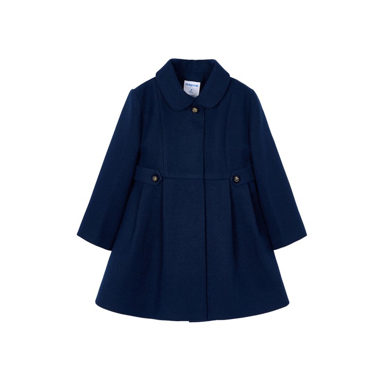 MAYORAL Cappotto navy in panno bambina