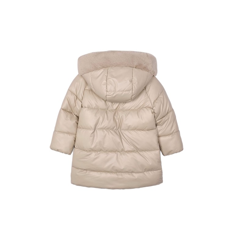 MAYORAL Giaccone sabbia lungo bambina