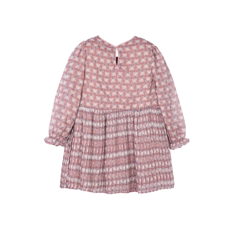 MAYORAL Abito rosa stampato a fiori bambina