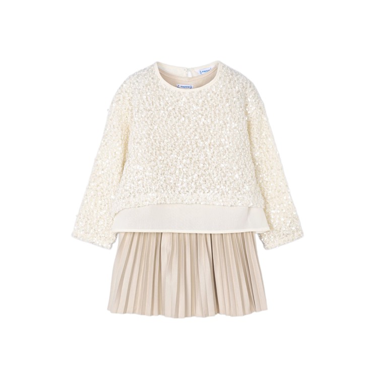 MAYORAL Abito sabbia combinato bambina