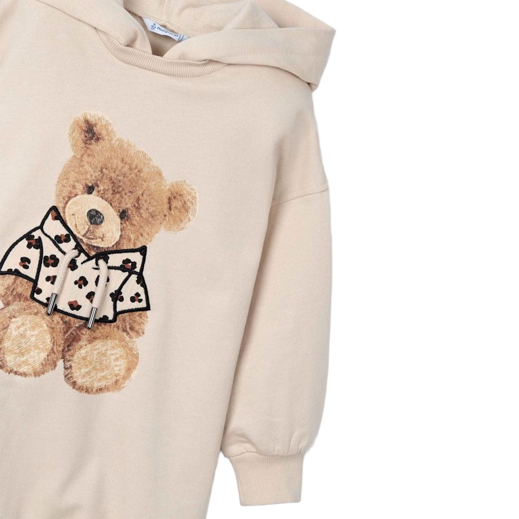 MAYORAL Abito felpa sabbia orsetto bambina