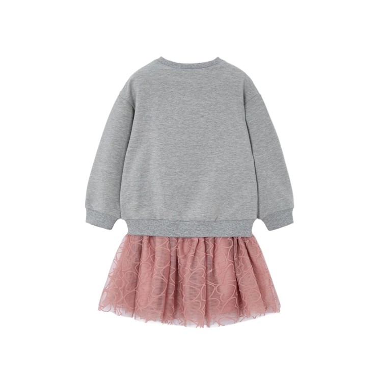 MAYORAL Completo rosa con gonna in tulle bambina
