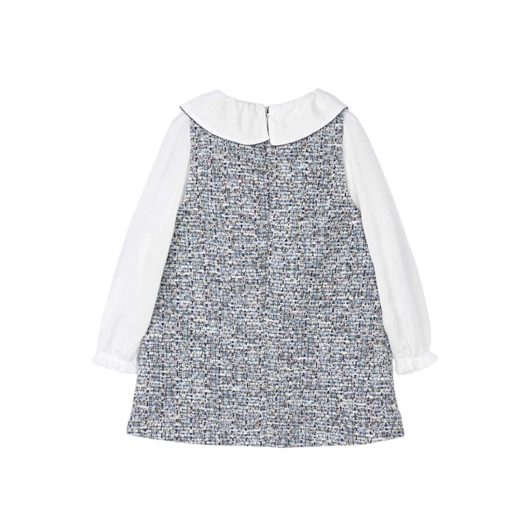 MAYORAL Abito blu scamiciato bambina