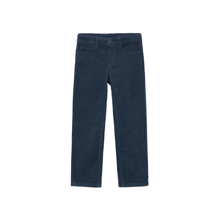 MAYORAL Pantaloni blu navy in velluto a costine bambino