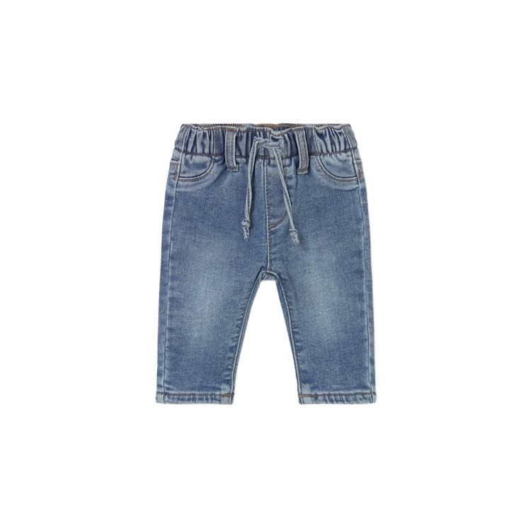 MAYORAL NEWBORN Jeans azzurro con coulisse neonato