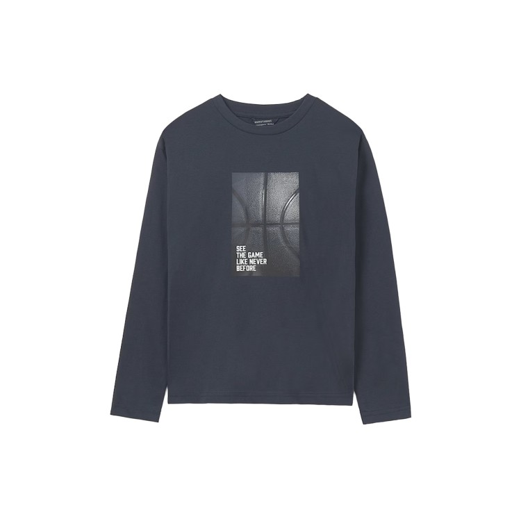 MAYORAL Set di 2 t-shirt a manica lunga panna e navy bambino