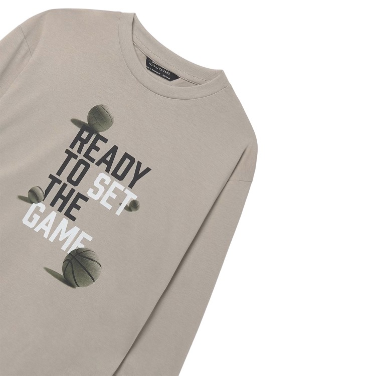 MAYORAL Set di 2 t-shirt a manica lunga beige e nero bambino