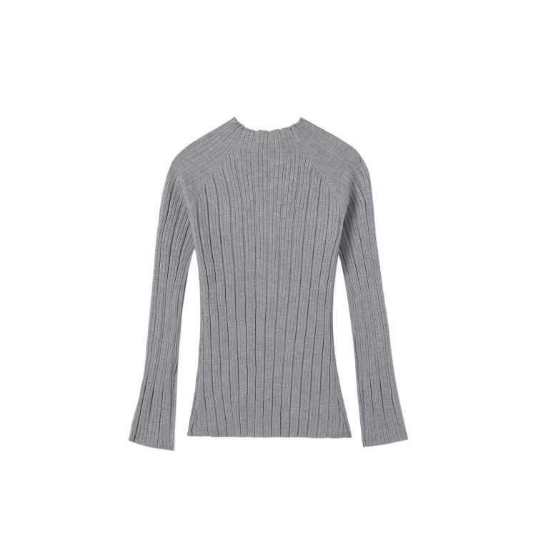 MAYORAL Lupetto grigio a coste bambina