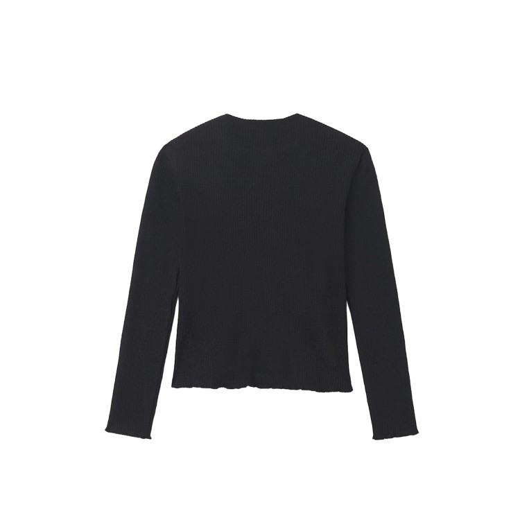 MAYORAL Maglia nera effetto cardigan bambina