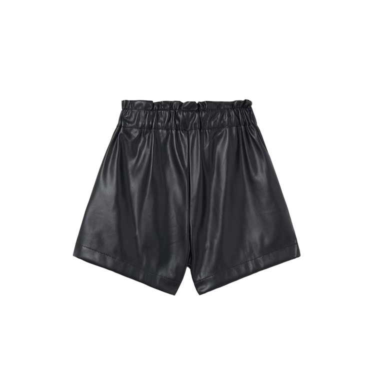 MAYORAL Shorts neri in similpelle bambina